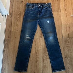 Old Navy Kids Dark Blue Distressed Jeans
